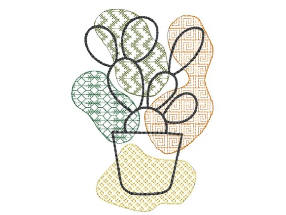 Cactus Line Art: A Smart Embroidery Choice for Small Brands