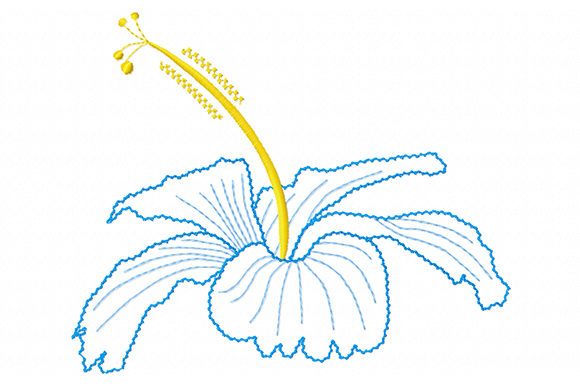Charming Hibiscus: A Tropical Touch That Stitches With Purpose