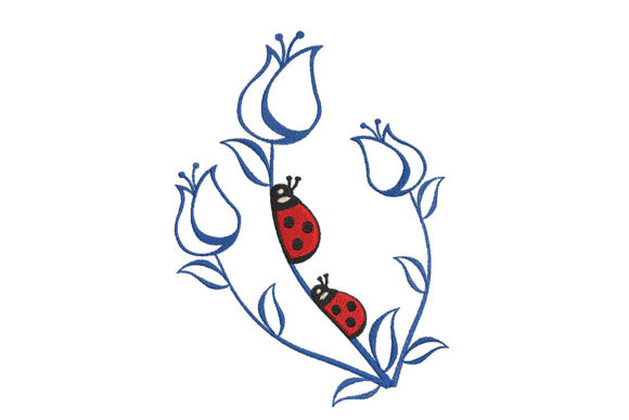 Ladibugs: A Charming Minimalist Embroidery Design for Personalized Gifts