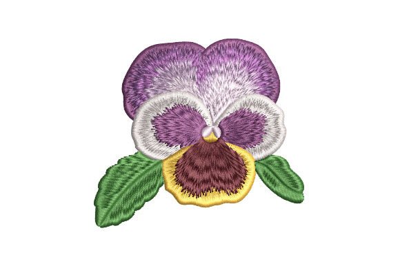 Pansy Flower Bud Embroidery Review