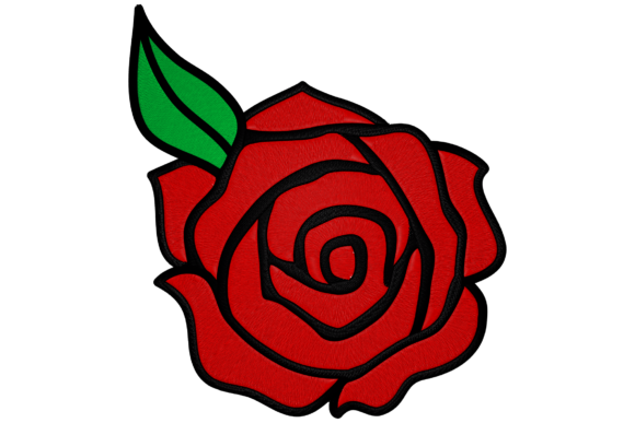Rose of Passion Embroidery Design